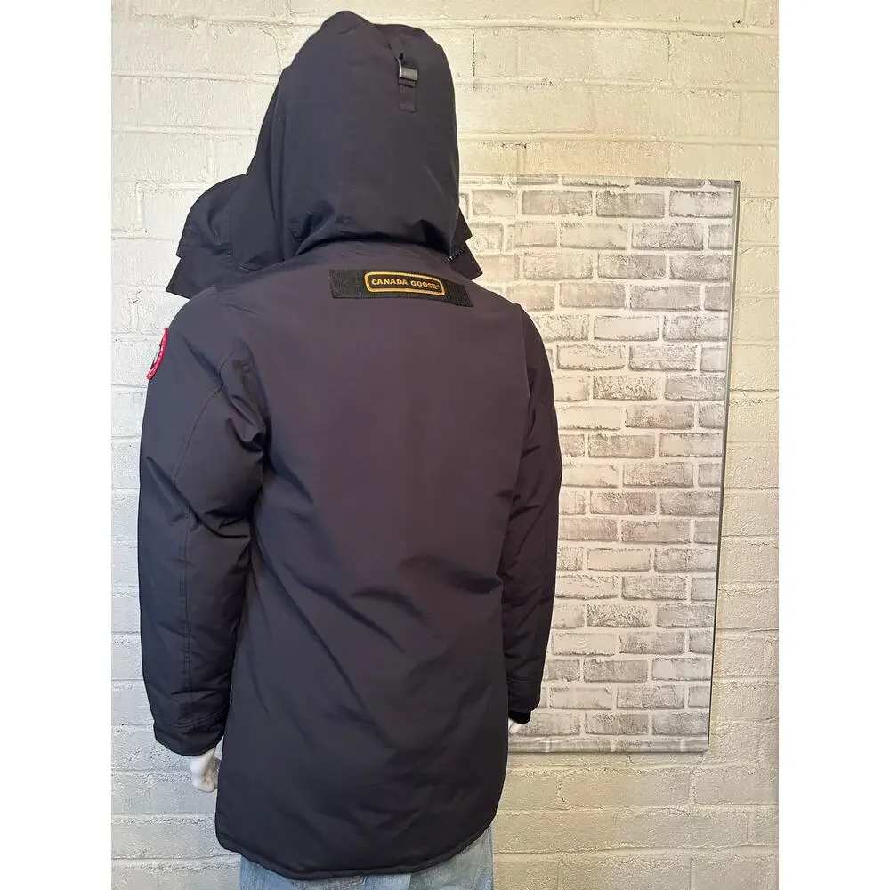 Canada Goose Langford Heritage Down Parka Jacket size S Navy Marine 2062M